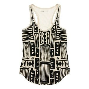 Hi Line / Madewell Tribal Embroidered Tank Top